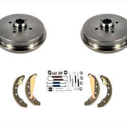 Rear Drums Brake Shoes & Springs Kit 4Pc for Volkswagen Cabrio 95-01 Jetta 89-98