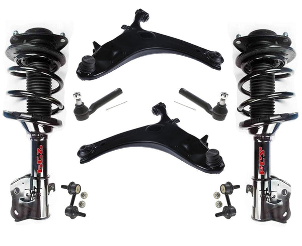Front Struts Control Arms Ball Joint Tie Rods & Links for 11-14 Subaru WRX 2.5L
