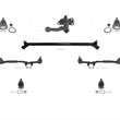 For Nissan Frontier 99-04 2.4L Rear Wheel Drive Ball Joints Idler Arm Tie Rods