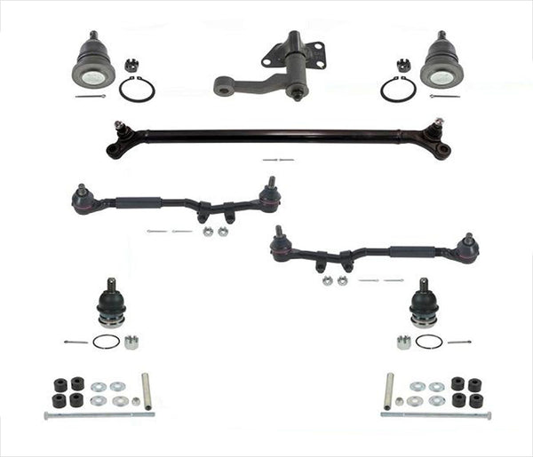 For Nissan Frontier 99-04 Rear Wheel Drive Links Idler Arm Tie Rods 10 Pcs KIT