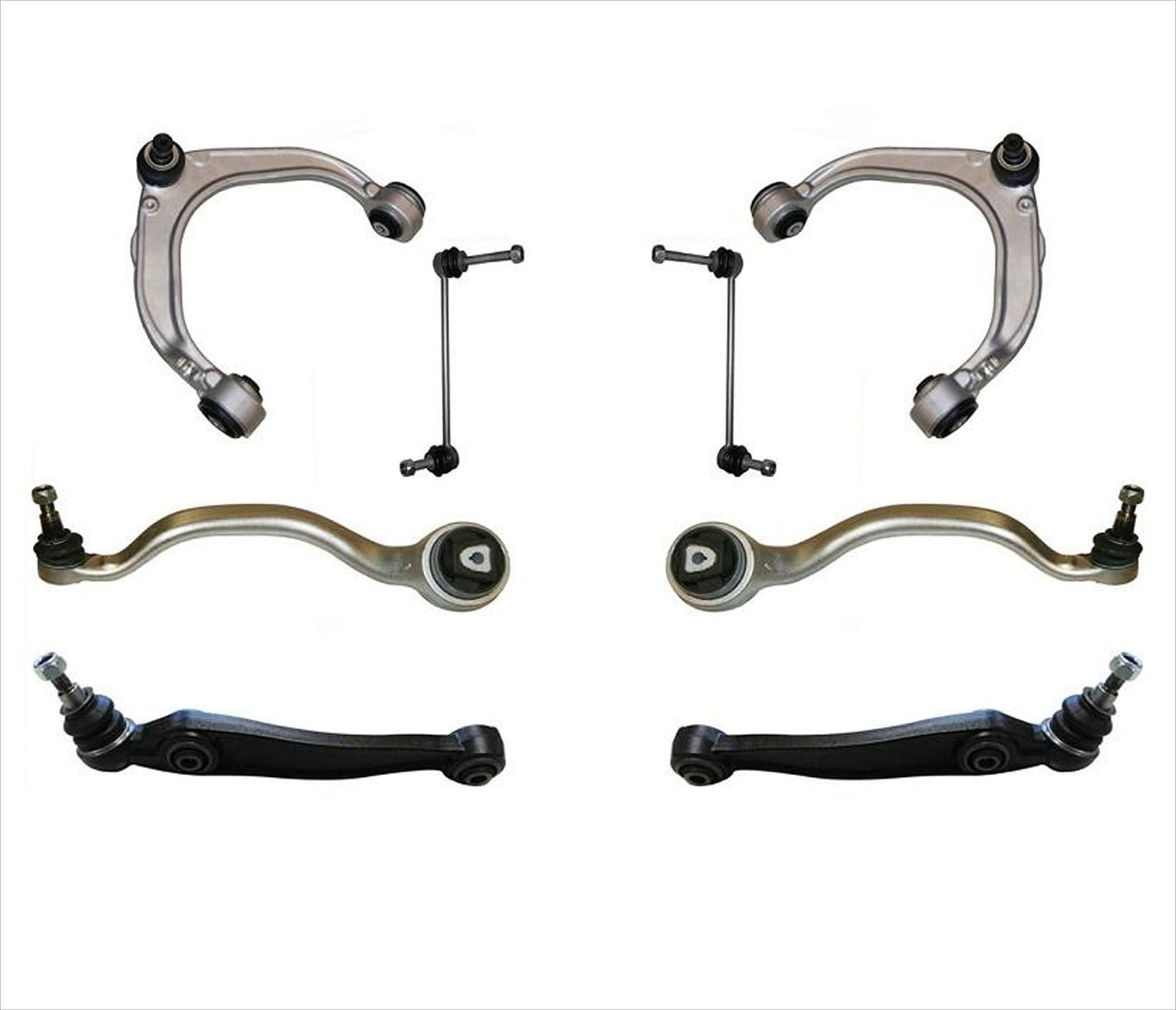 For 07-13 X5 08-14 X6 L & R Lower Forward Control Arms & Links W/ Adaptive Drive