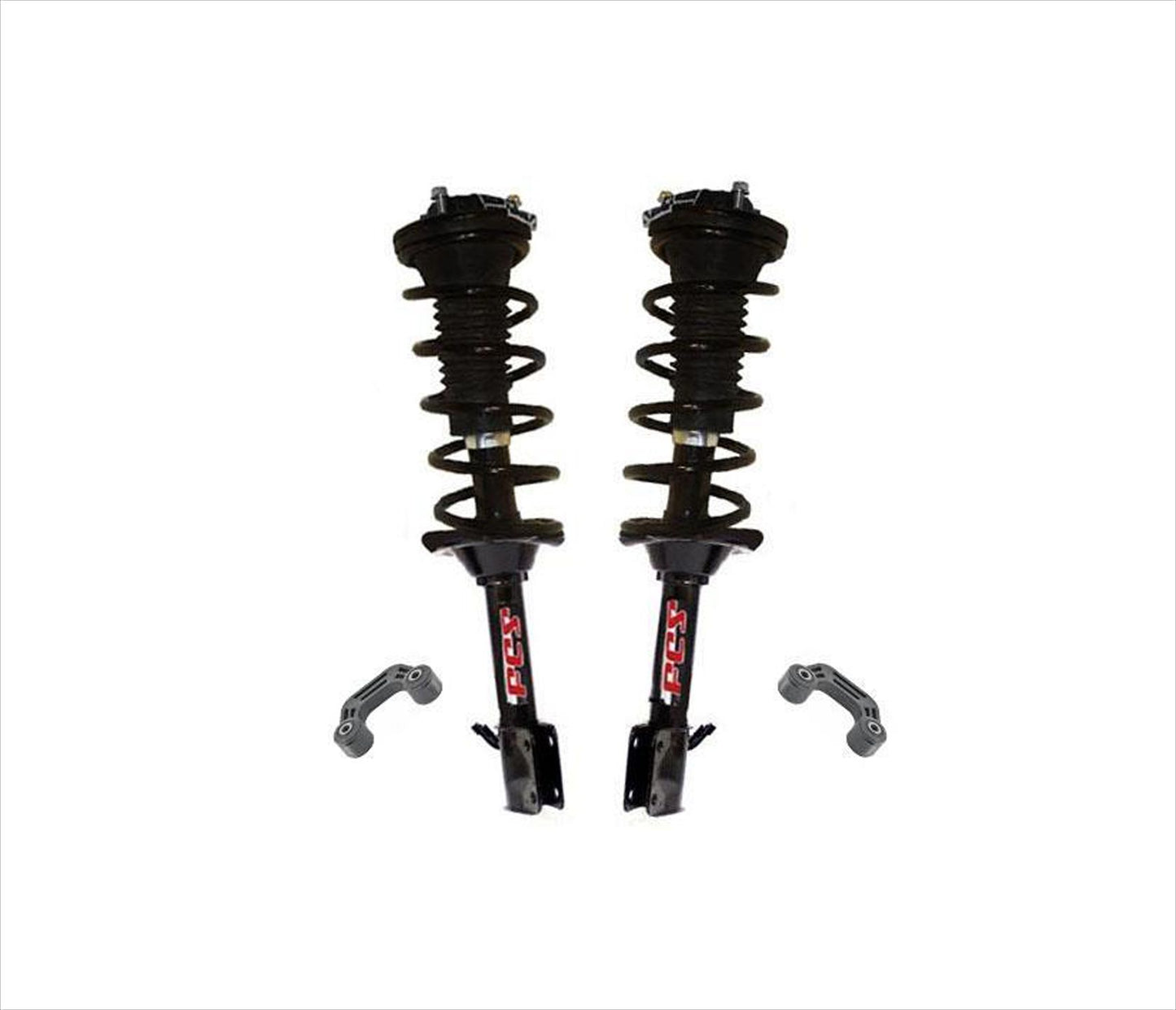 Rear Coil Spring Struts + Sway Bar Links for 04-07 Impreza Sedan All Wheel Drive