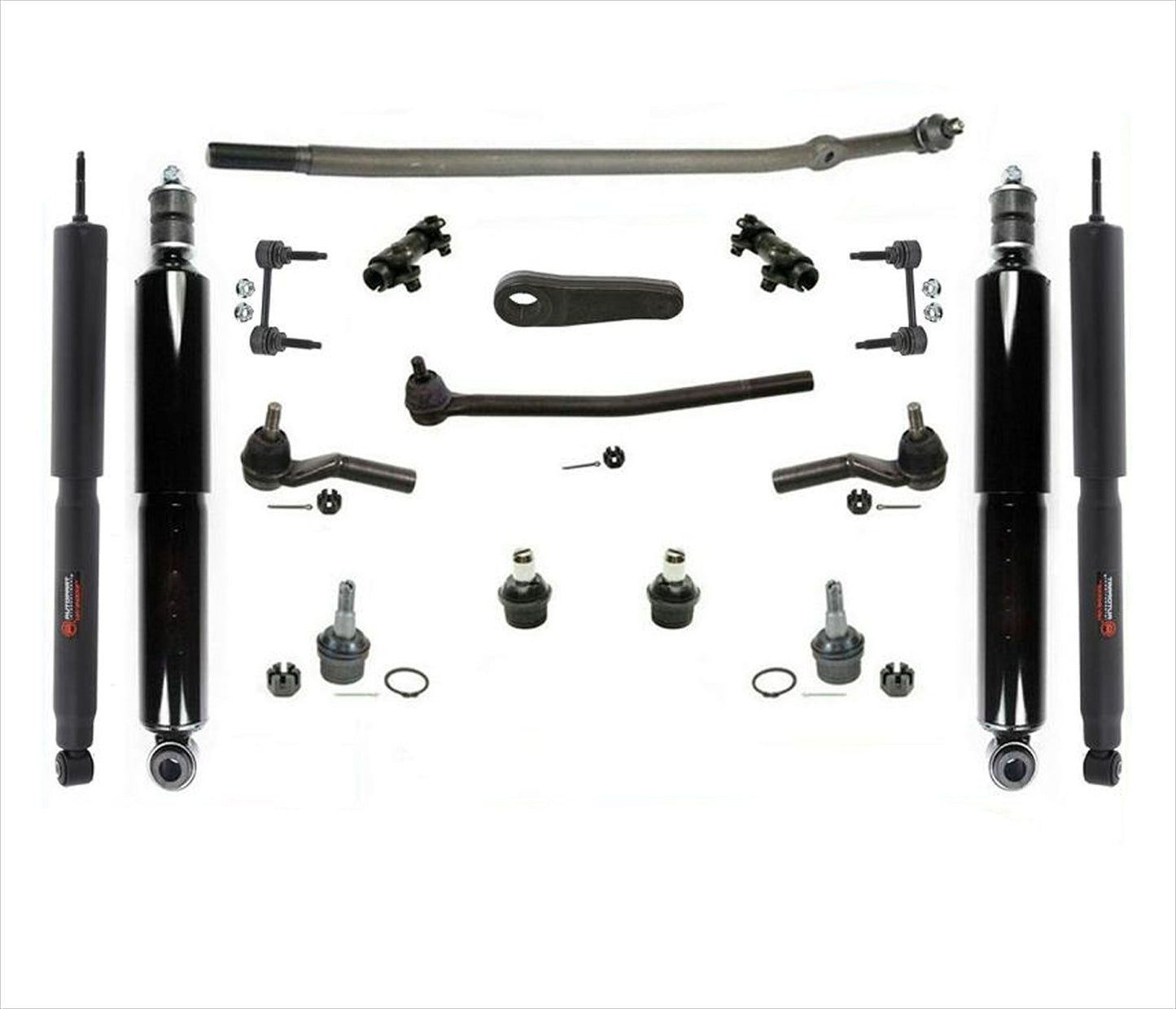 Drag Link Tie Rod B. Joints Shocks Pitman Arm & Links For E150 E250 E350 08-14