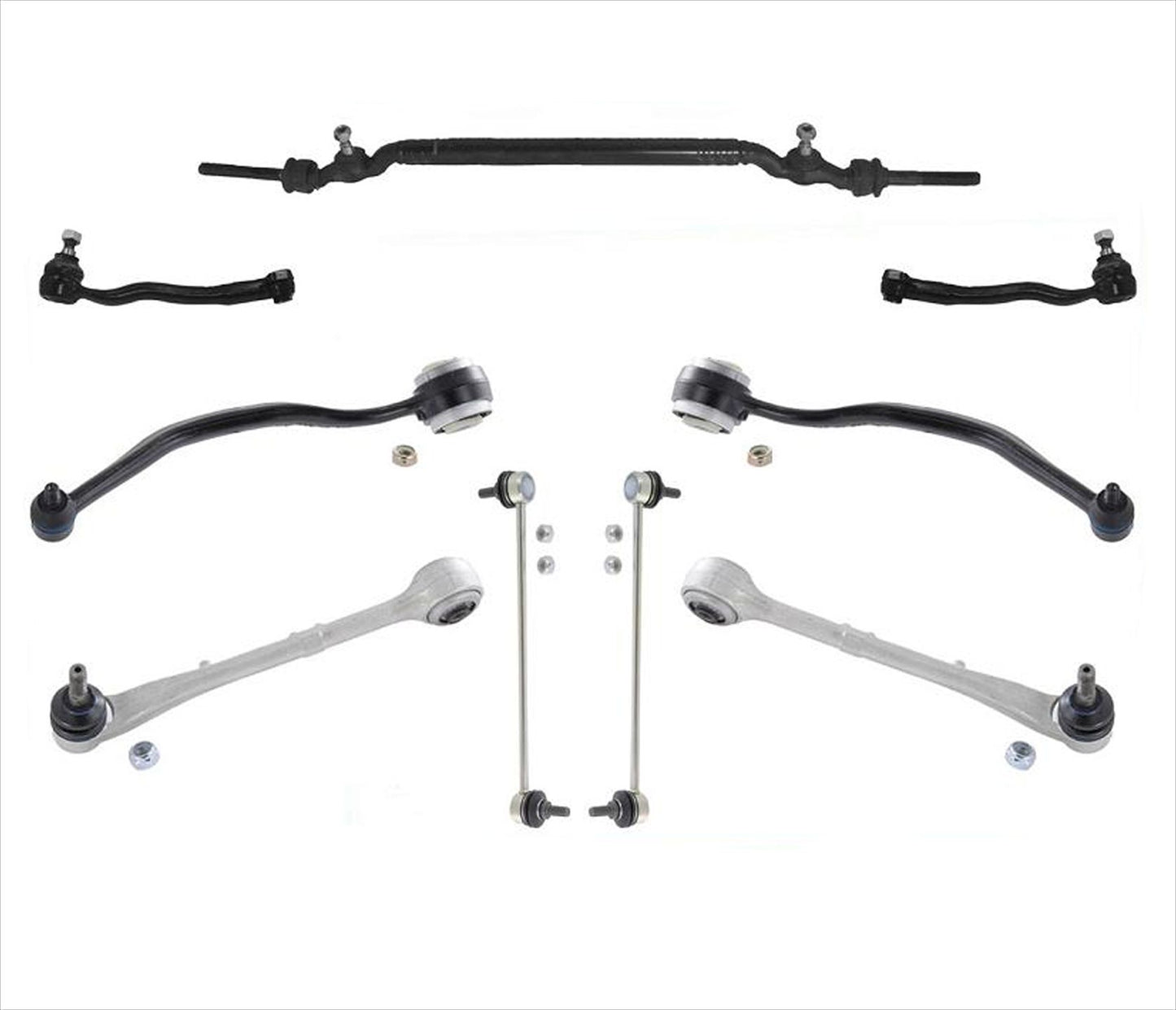 For 1995-2001 BMW E38 740 740i 740il 750il Control Arm Kit 8 Pieces Kit