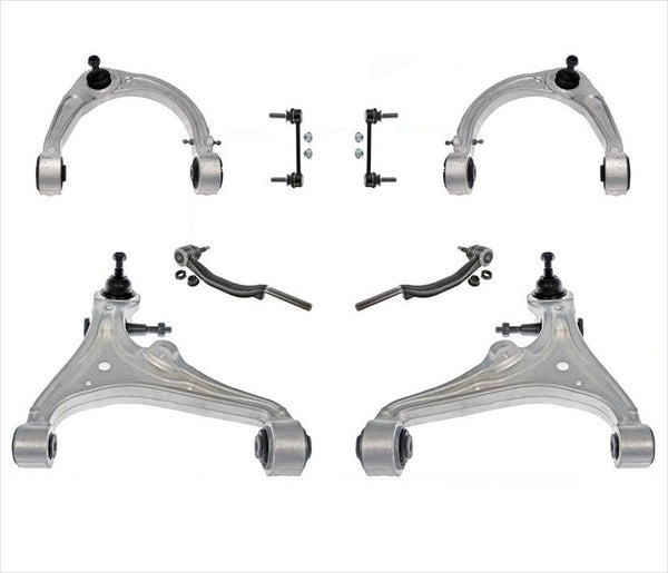 Front Lower & Upper Control Arms Tie rods For 05-11 Cadillac STS All Wheel Drive