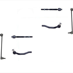 Front Left & Right Inner & Outer Tie Rods & Links For Nissan Quest 11-17