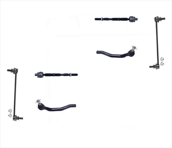 Front Left & Right Inner & Outer Tie Rods & Links For Nissan Quest 11-17