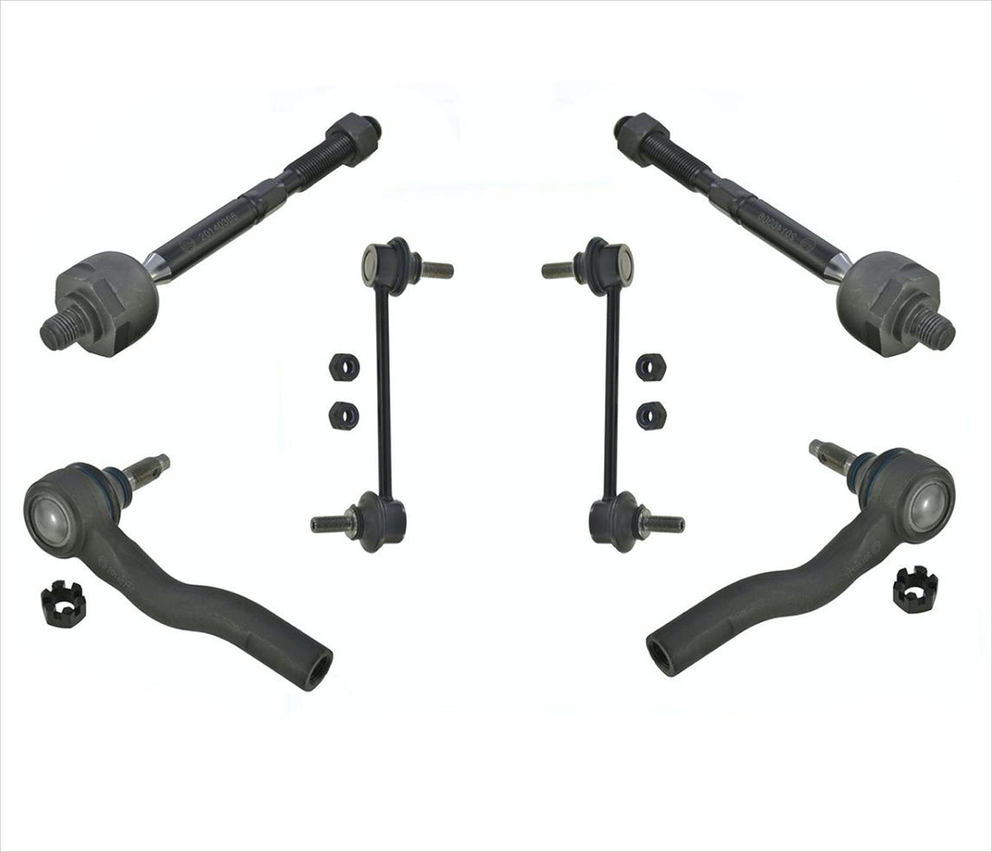 Kit de 6 piezas de varillas de amarre y eslabones de barra estabilizadora para Fusion 10-12 Milan 10-11 MKZ 11-12
