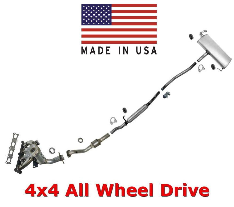 Exhaust System Converters 4x4 All Wheel Drive for Jeep Patriot 07-11 2.4L Engine