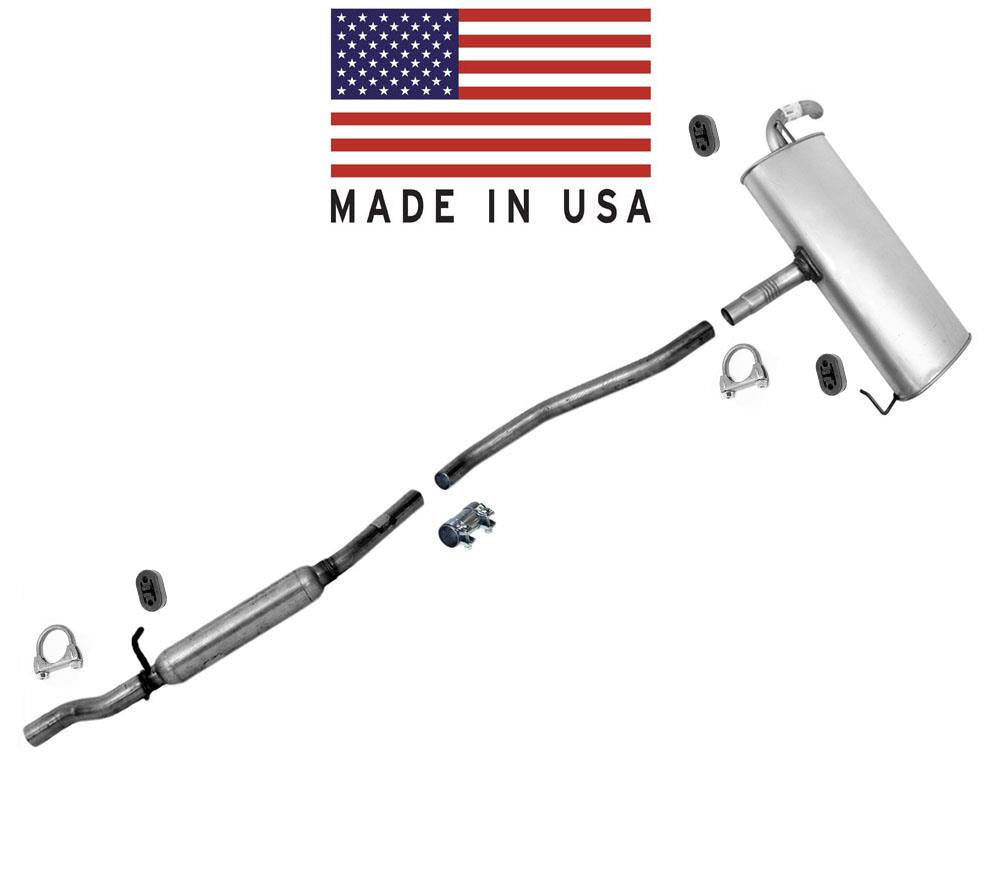 Exhaust System Muffler and Pipes 07-11 for Jeep Compass 4x4 All Wheel Drive