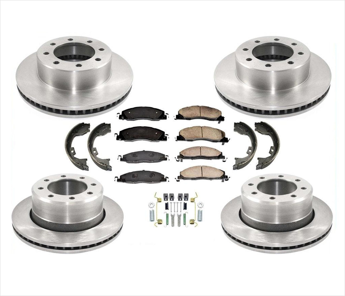Rotores de freno Zapatas de estacionamiento Pastillas de freno 09-17 para Dodge Ram Pick Up 2500 Master Kt