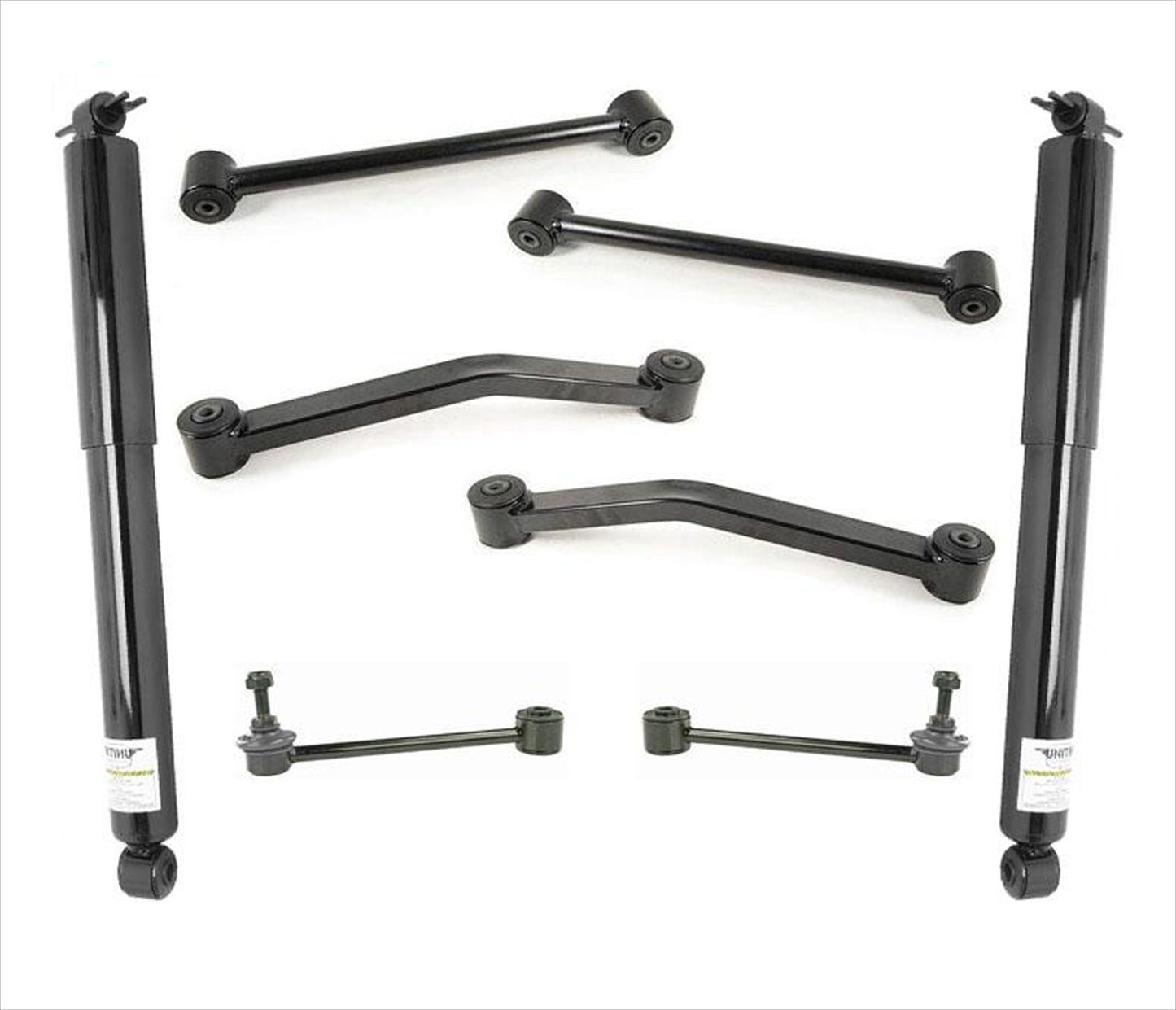 Nuevos brazos de control traseros, bujes de barra estabilizadora, amortiguadores para Jeep Wrangler 07-17