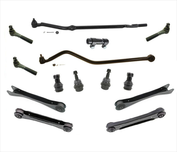 Drag Link Tie Rods Ball Joint 14Pc Kit Fits for Jeep 4.0L Grand Cherokee 93-98