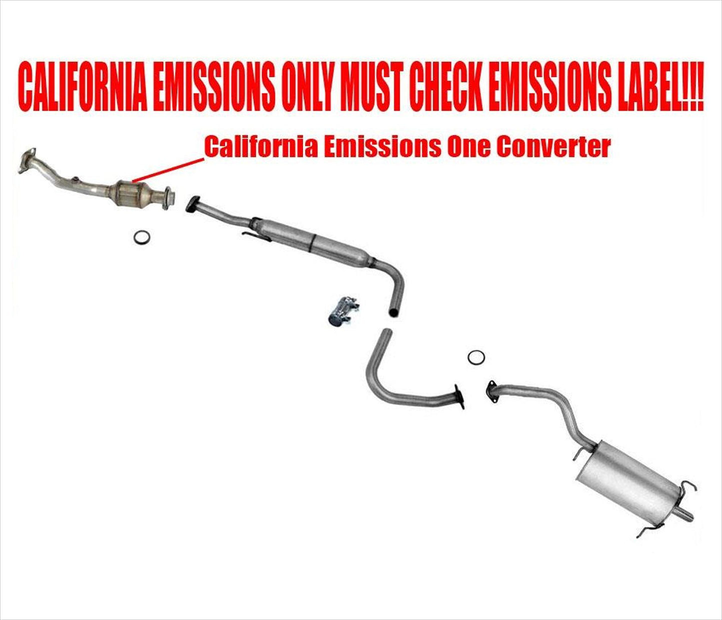Para emisiones de California Sentra 09-12 2.0L silenciador convertidor catalítico escape