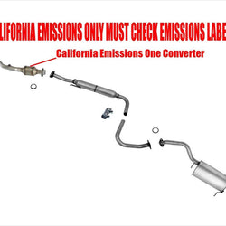 For California Emissions Sentra 09-12 2.0L Muffler Catalytic Converter Exhaust