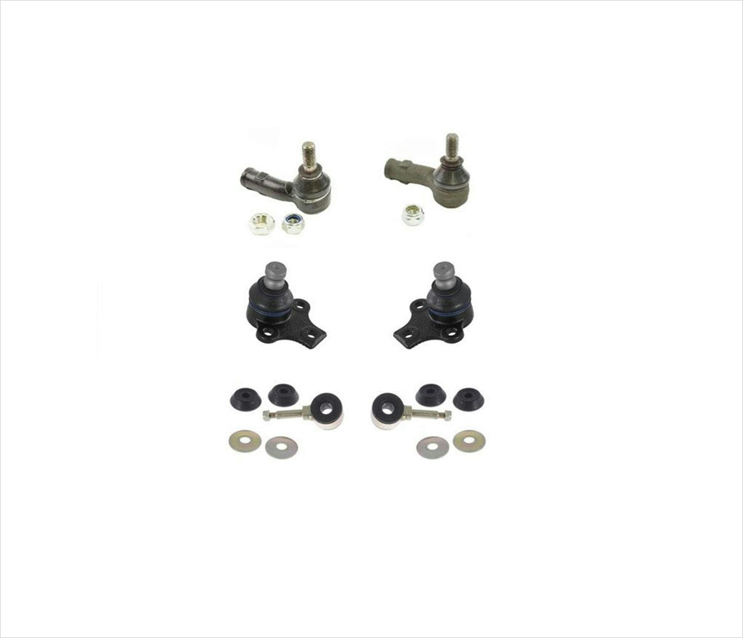 Kit de chasis de enlaces estabilizadores de varillas de amarre de rótula para VW Jetta Golf Cabrio 93-02