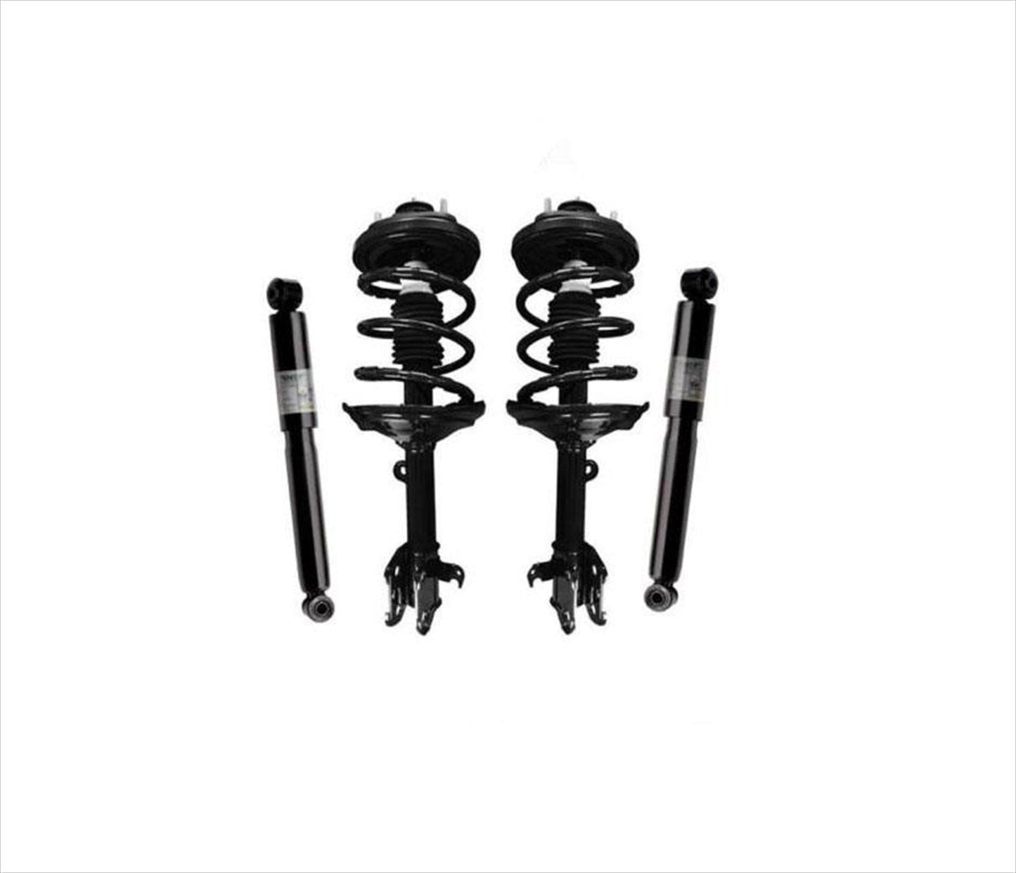 Puntales de resorte helicoidales delanteros completos + soportes + amortiguadores traseros para Acura MDX 2003-2006