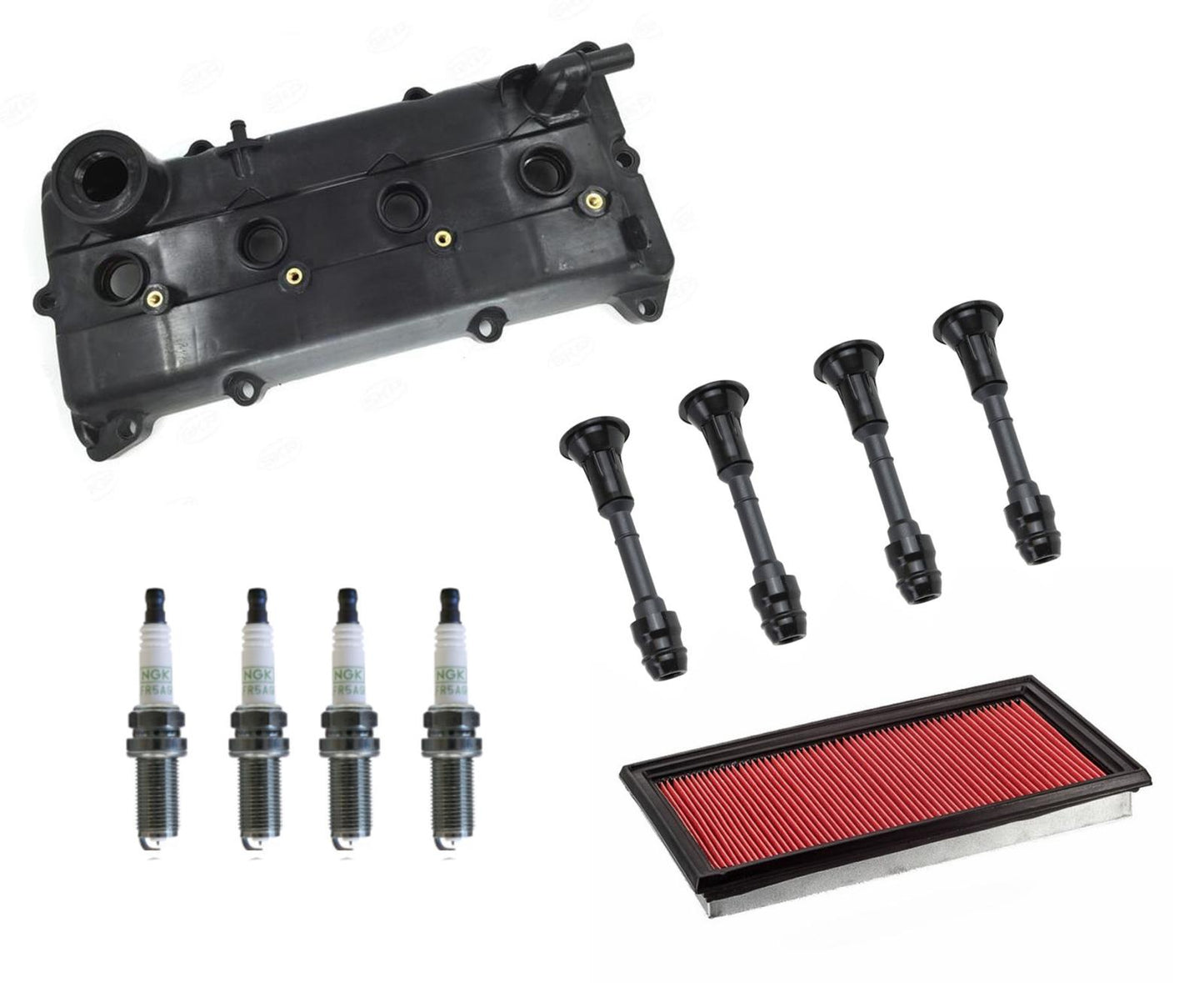 Kit de juntas de tapa de válvula, bujías y conectores de bobina para Nissan Altima 02-06, 10 piezas