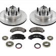 Front Rotors Brake Pads Bearings Seals for Ford Aerostar 86-97 REAR WHEEL DRIVE