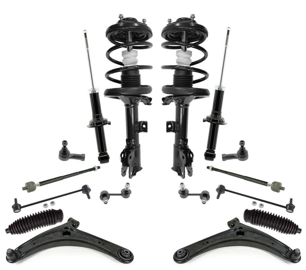 Kit de chasis de suspensión 07-13 para Mitsubishi Outlander LS con asiento de segunda fila 14 piezas