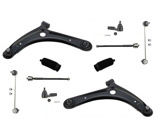 Front Control Arm & Ball Joint Tie Rods Fits 09-13 Lancer 07-13 Outlander 10 PCS