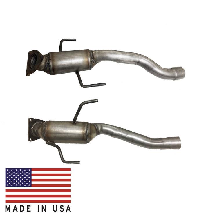 Rear Left and Right Catalytic Converters for Porsche Cayenne 4.8L 2008-2010