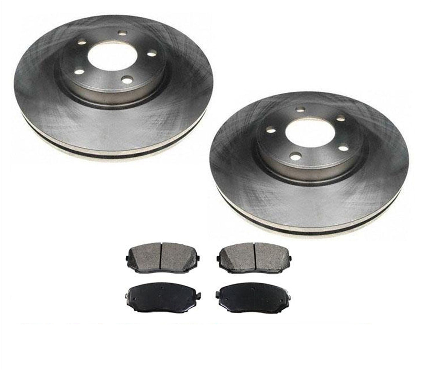 Front Wheel Drive Models Front Brake Rotors & Pads Fits 2007-2010 Ford Edge