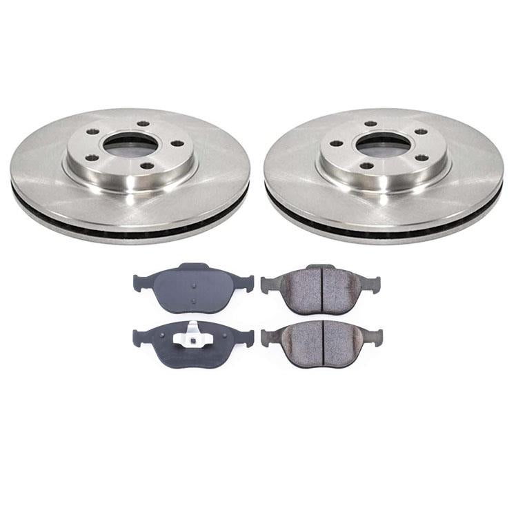 Fits 2010-2013 for Ford Transit Front Disc Brake Rotors & CERAMIC Brake Pads