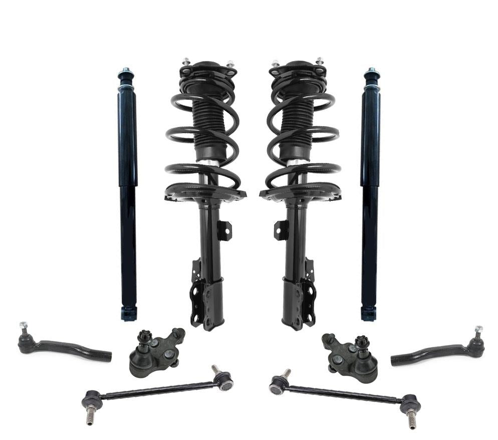 Front Struts & Shocks 10pc 2004 for Toyota Sienna 7 Passenger Front Wheel Drive