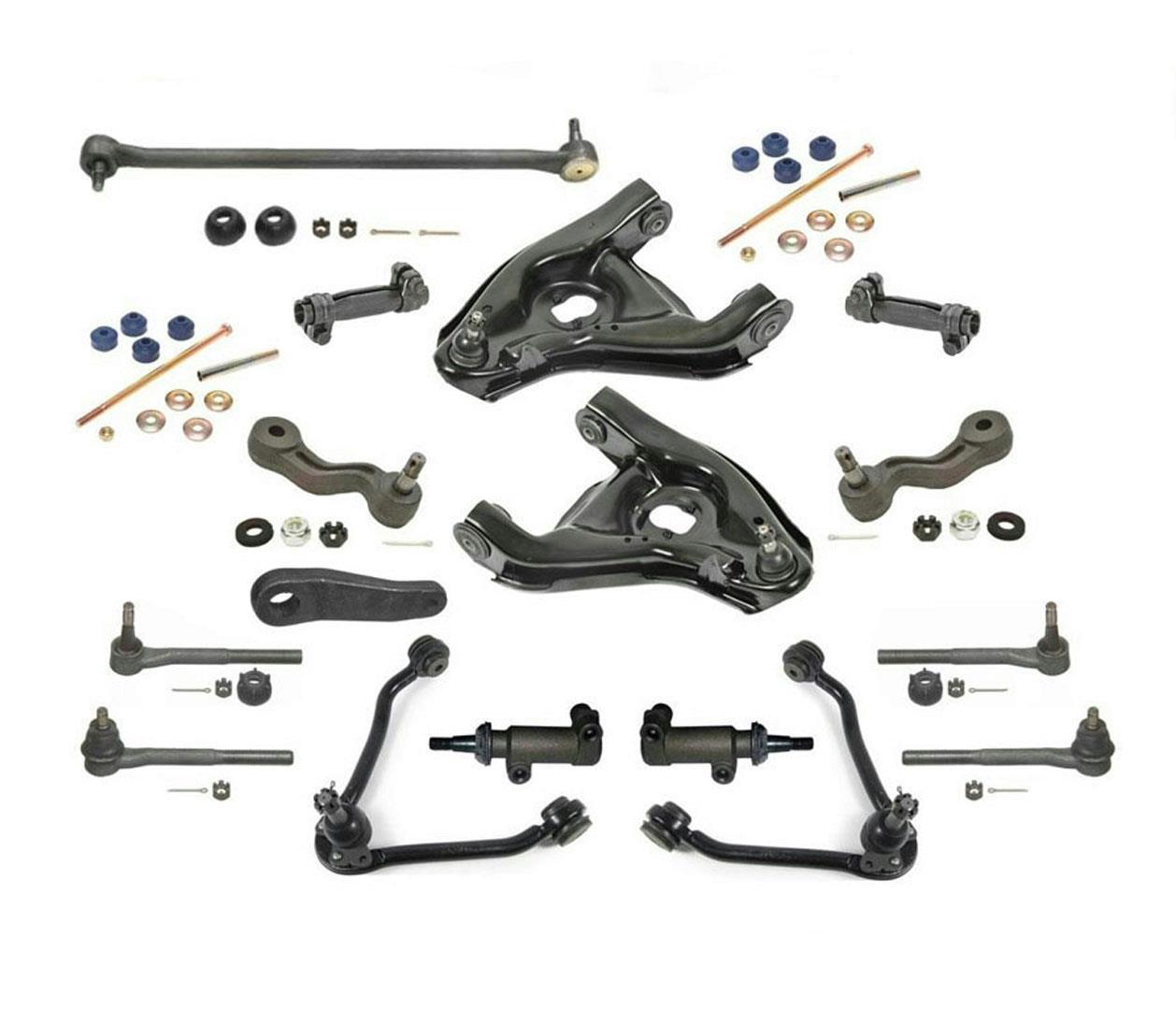 Brazos de control superior inferior, varillas de amarre, enlaces de barra estabilizadora para GMC Express Van 3500 96-02