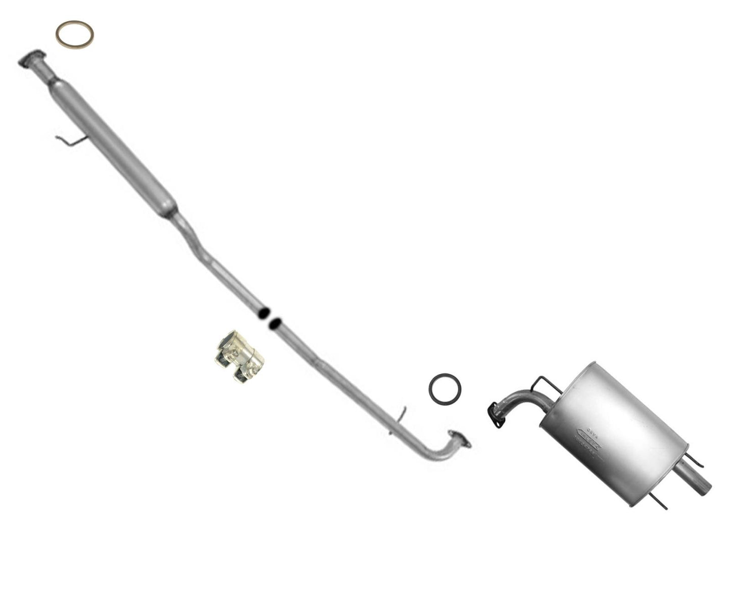 Resonator Pipe Muffler Exhaust Sys For 2007 2008 2010 2011 Toyota Camry 2.4 2.5L