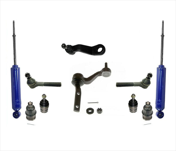 87-96 4 ruedas motrices Dakota Idler & Pitman Arm Ball Joints Tie Rods Shocks 10Pc