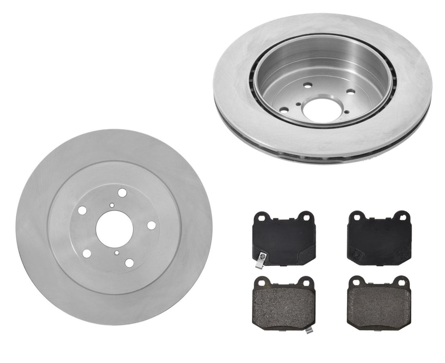 For 2005-2007 WRX STI 2.5L Turbo EJ257 Engine Rear Brake Rotors & Brake Pads