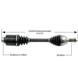 Para MazdaSpeed 3 07-09 2.3L Manual trans Turbo Pass Side CV Eje de transmisión
