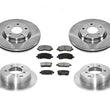 Fits 07-17 Compass With 262MM Rear Rotors Frt & Rr Disc Brake Rotor Ceramic Pads