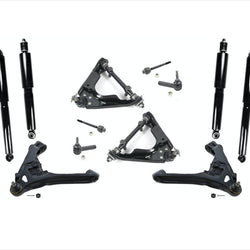 00-04 Durango Dakota 4WD Upper And Lower Control Arms Ball Joints Tie Rods 12Pc
