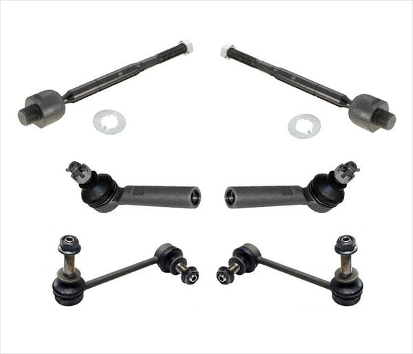 For GX470 03-09 & 4 RUNNER 03-09 Steering Tie Rods Ends Sway Bar Links 6Pc kit