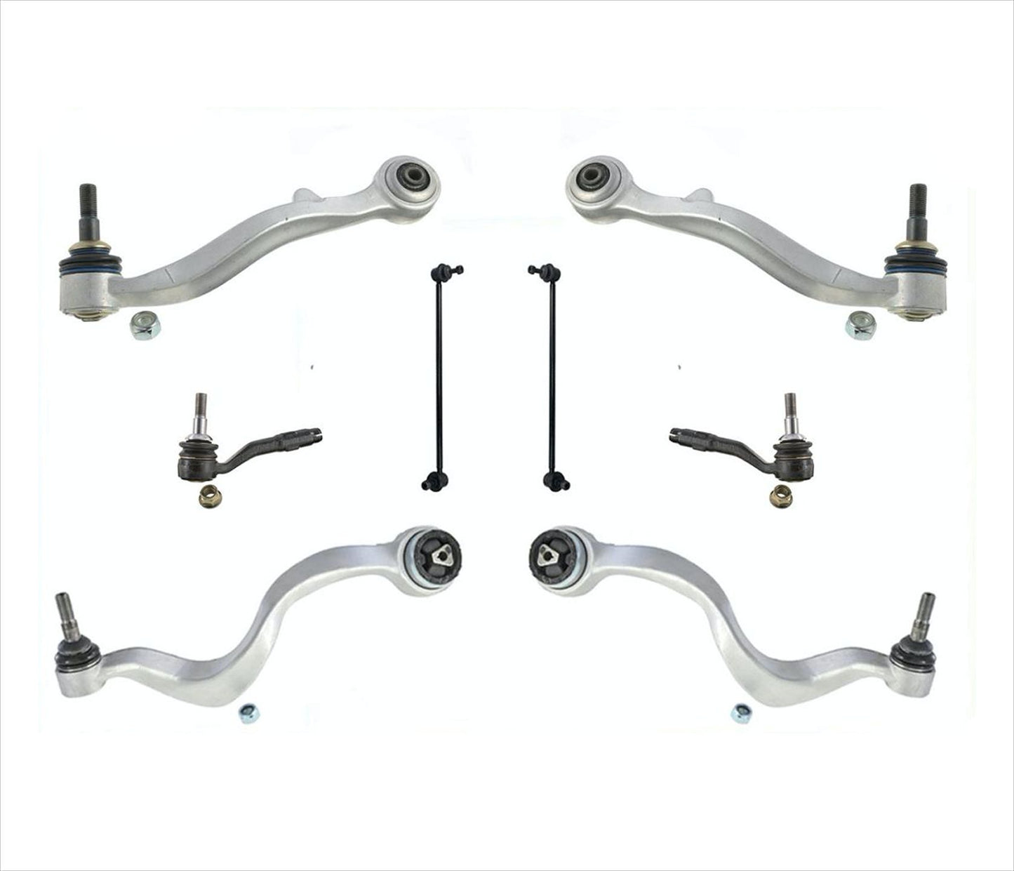 Para BMW 02-08 750 745 03-08 760LI brazos de control delanteros inferiores, varillas de amarre y enlaces