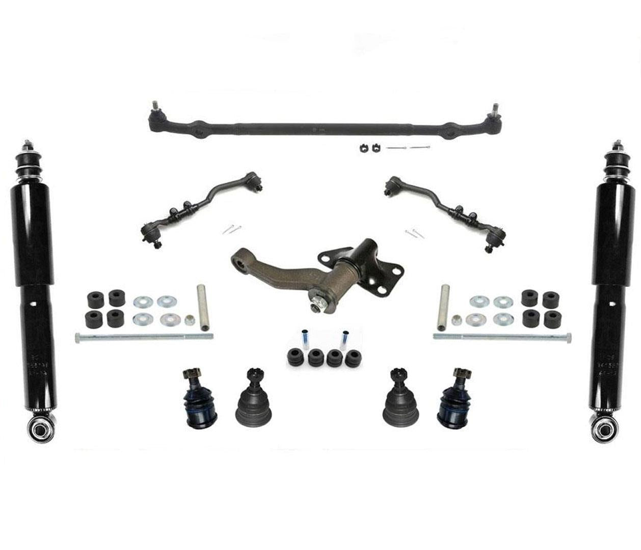 98-04 Frontier 4 Cly Rear Wheel Drive Ball Joints Tie Rods I arm Center Link 13p