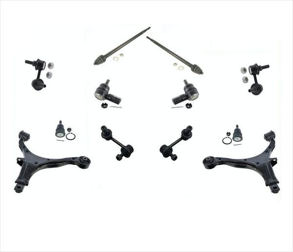 Front Lower Control Arm With Ball Joints Links & Tie Rods For 02-06 Honda CRV