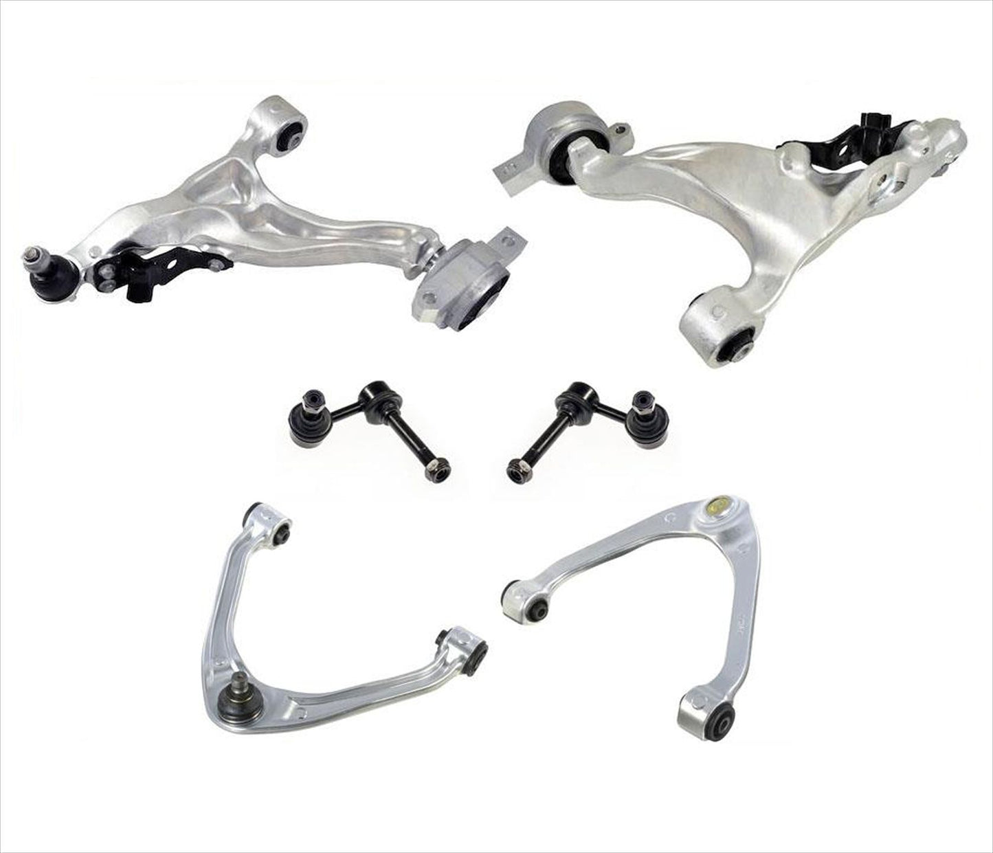 Para 07-08 G35 Sedan 09-13 G37 Sedan brazos de control superiores e inferiores, enlaces estabilizadores, 6 piezas