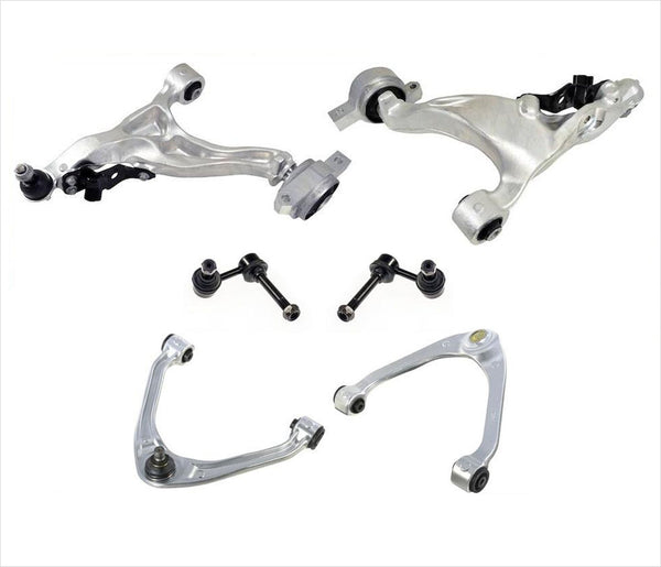 For 07-08 G35 Sedan 09-13 G37 Sedan Upp & Lower Control Arms Sway Links 6Pc