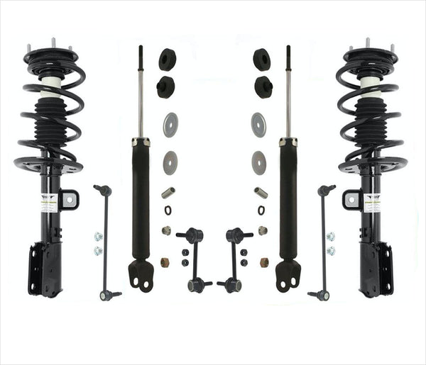 Front Struts Rear Shocks & Links For Ford Explorer 2013-2019 Front Wheel Drive