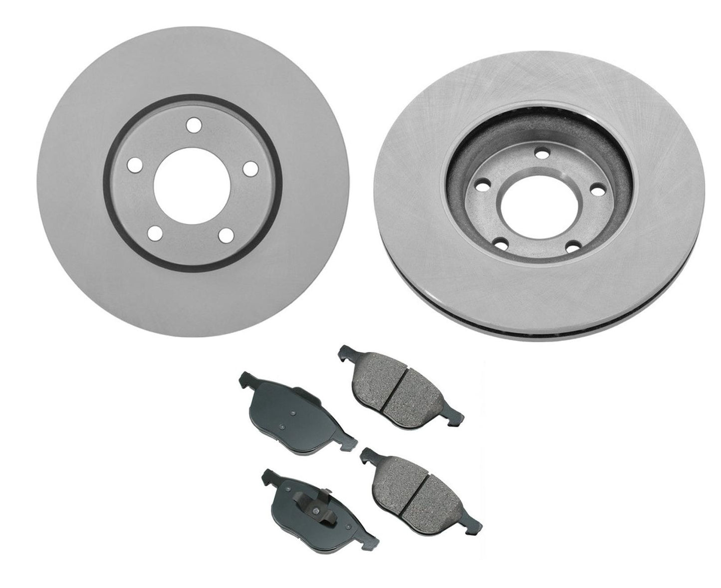 Fits 04-13 Mazda 3 2.3L 2.5L 06-15 Mazda 5 Front Rotor & Ceramic Brake pads
