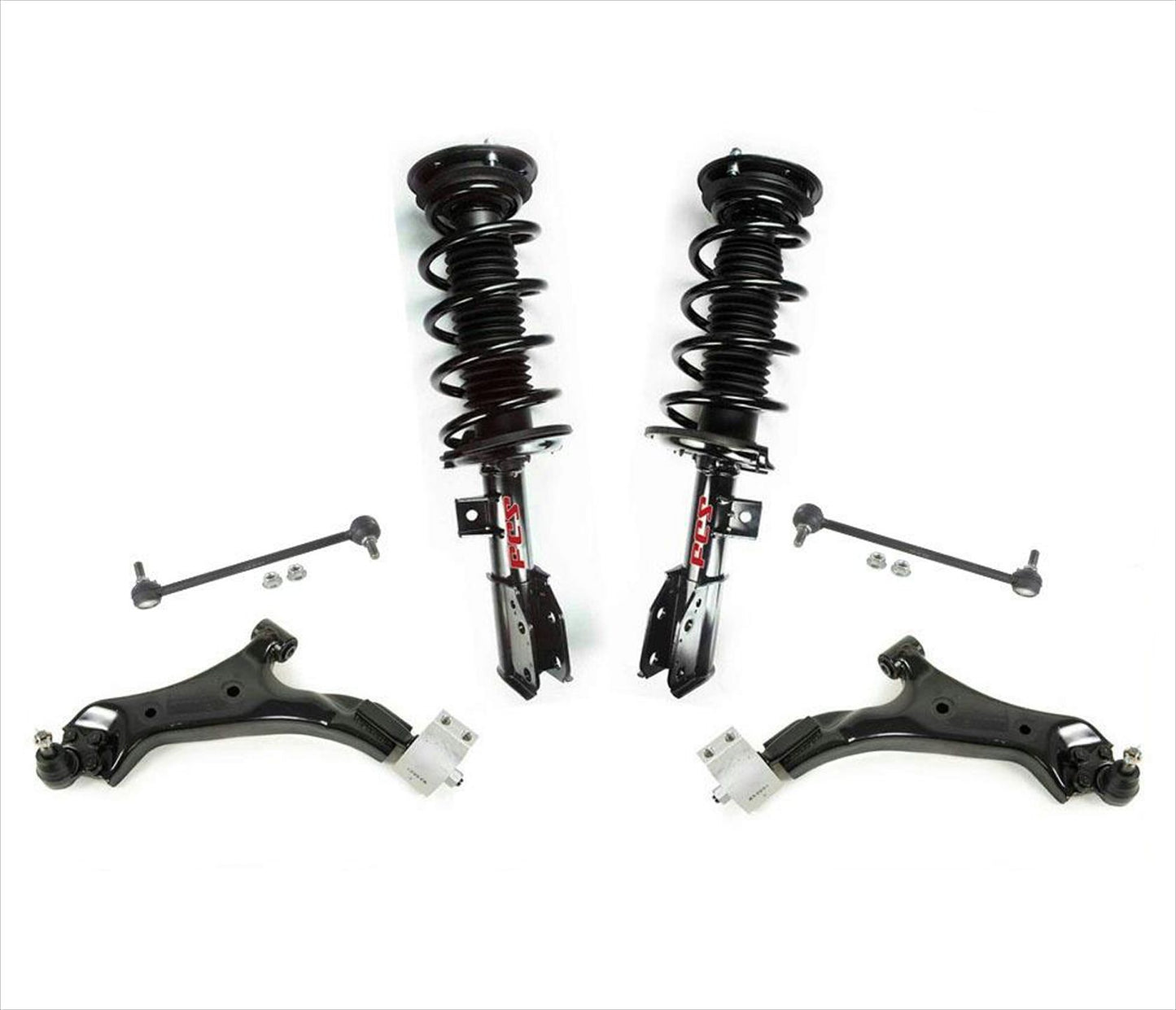 Fits For 08-10 VUE 3.5L Front Coil Spring Struts Control Arms Ball J Sway Bar 6P