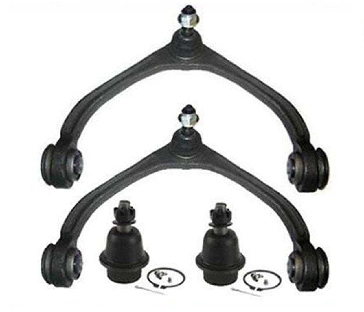 05-10 Dakota Mitsubishi Raider brazos de control superiores y rótulas inferiores, kit de 4 piezas