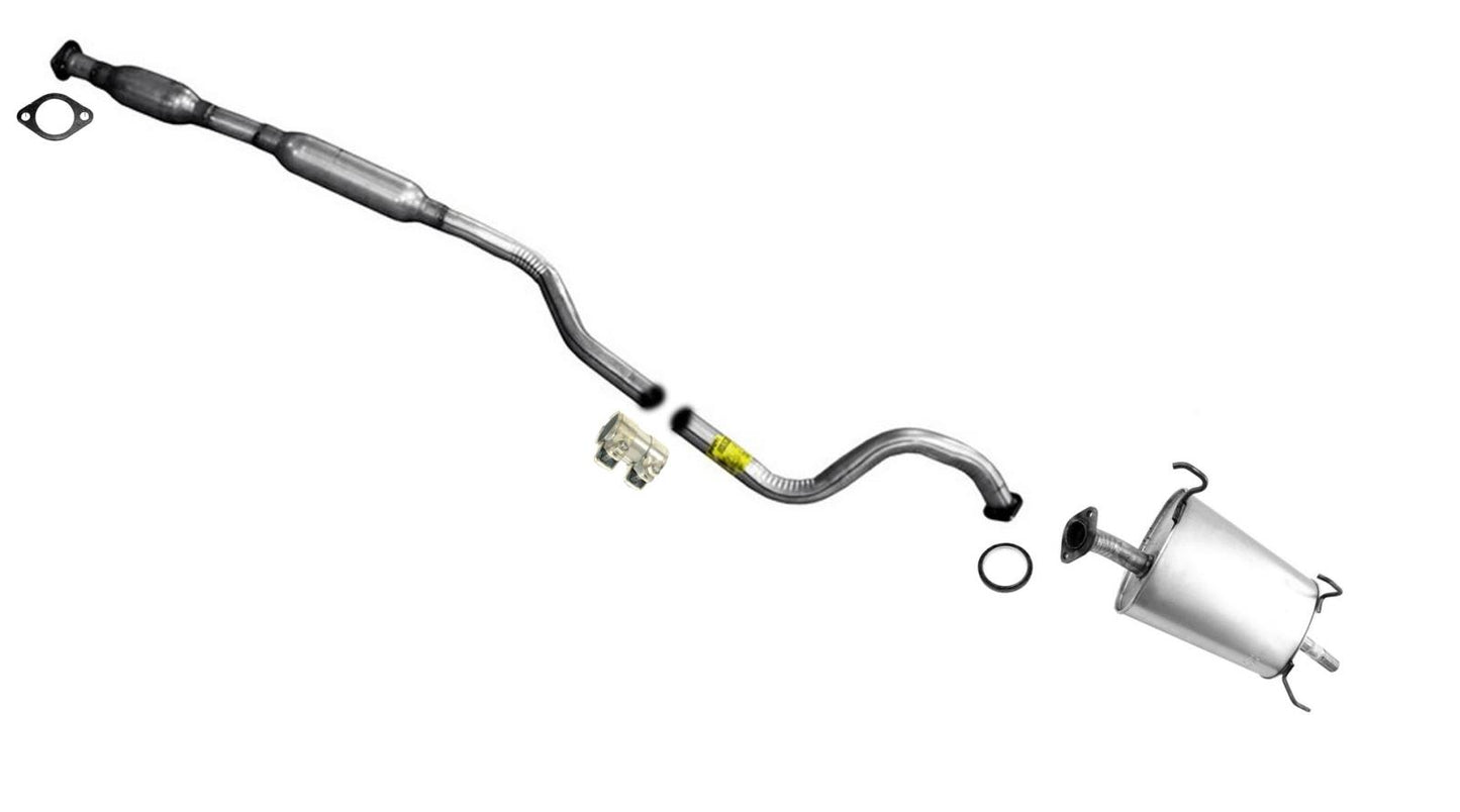 Sistema de tubo de escape silenciador para Nissan Sentra 00-2001 1.8L Emisiones federales