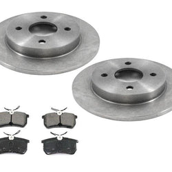 Rear Disc Rotors With Ceramic Pads for 14-19 Fiesta ST With Rear Disc Brakes