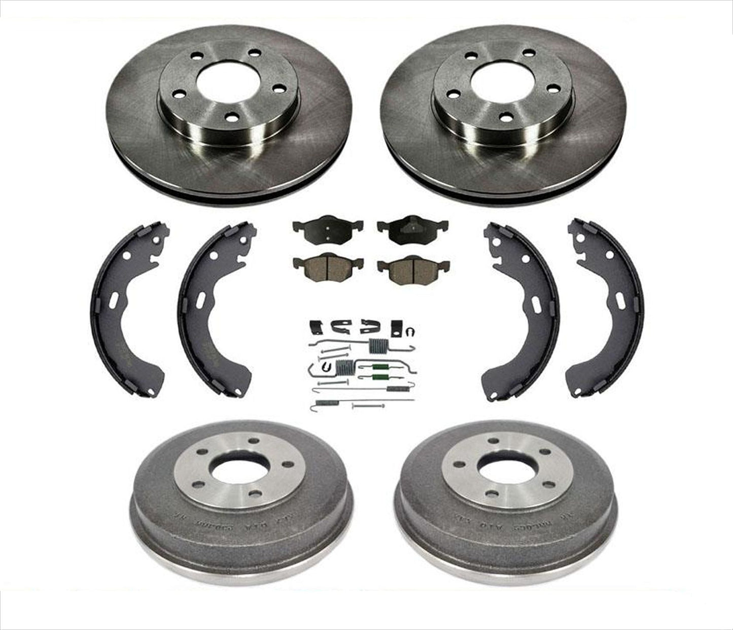 Para Ford Escape 01-2007 con frenos de tambor traseros, pastillas de tambor de rotor, zapatos, resorte, 7 piezas