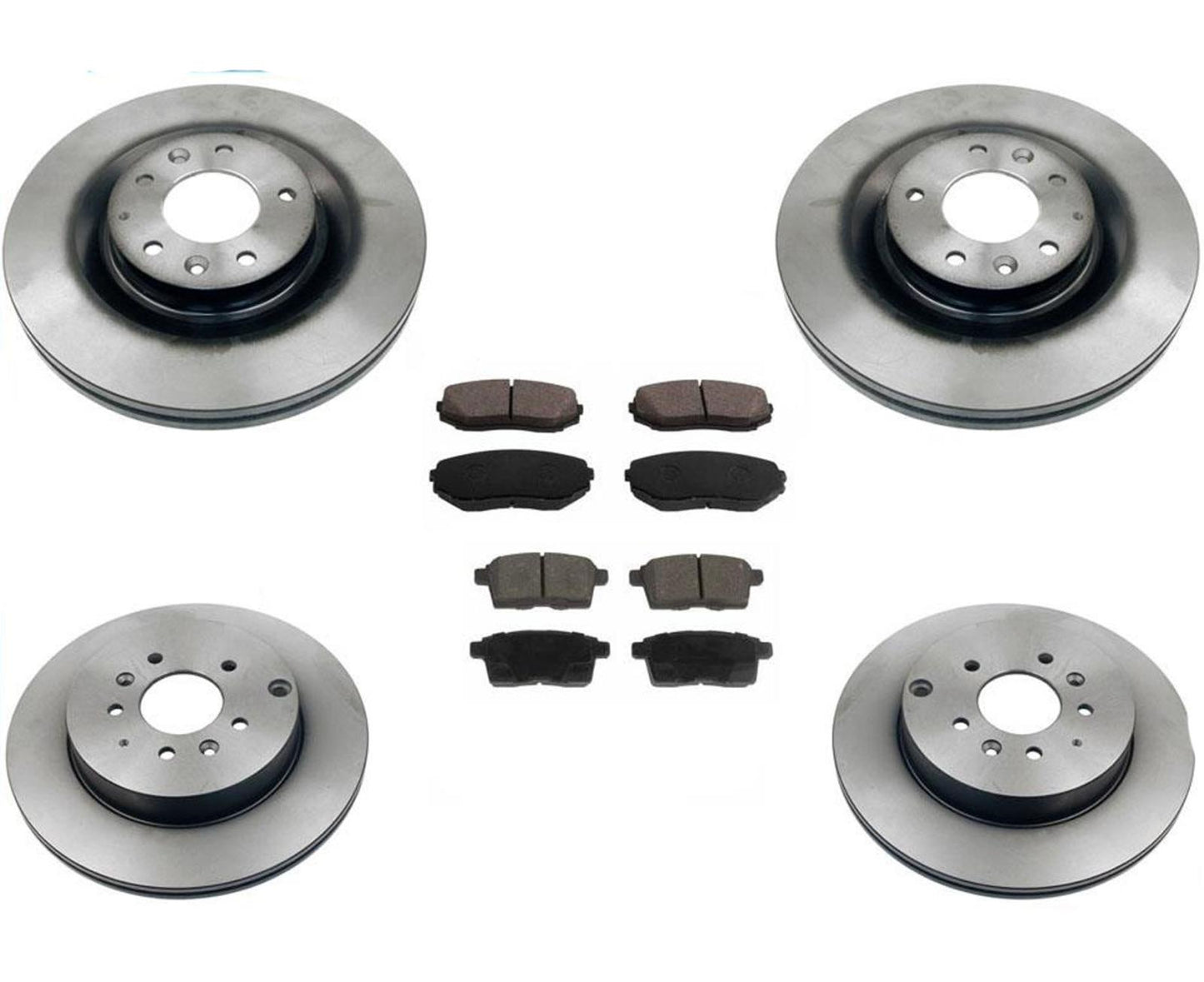 Se adapta al rotor de freno de disco delantero Jeep Liberty 03-07 y pastillas de freno de rotores de disco de freno Rr